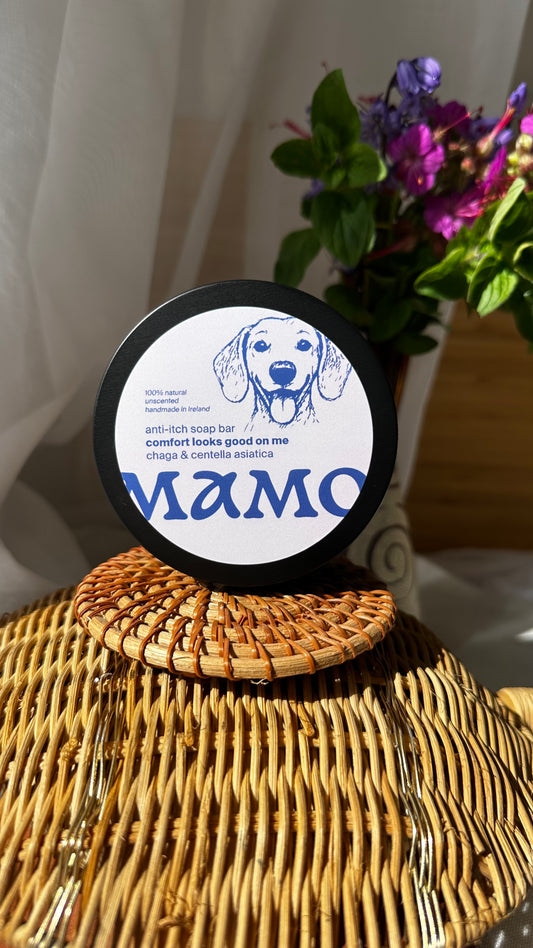 Anti-Itch Dog Soap by MAMO – solid unscented bar with natural herbs