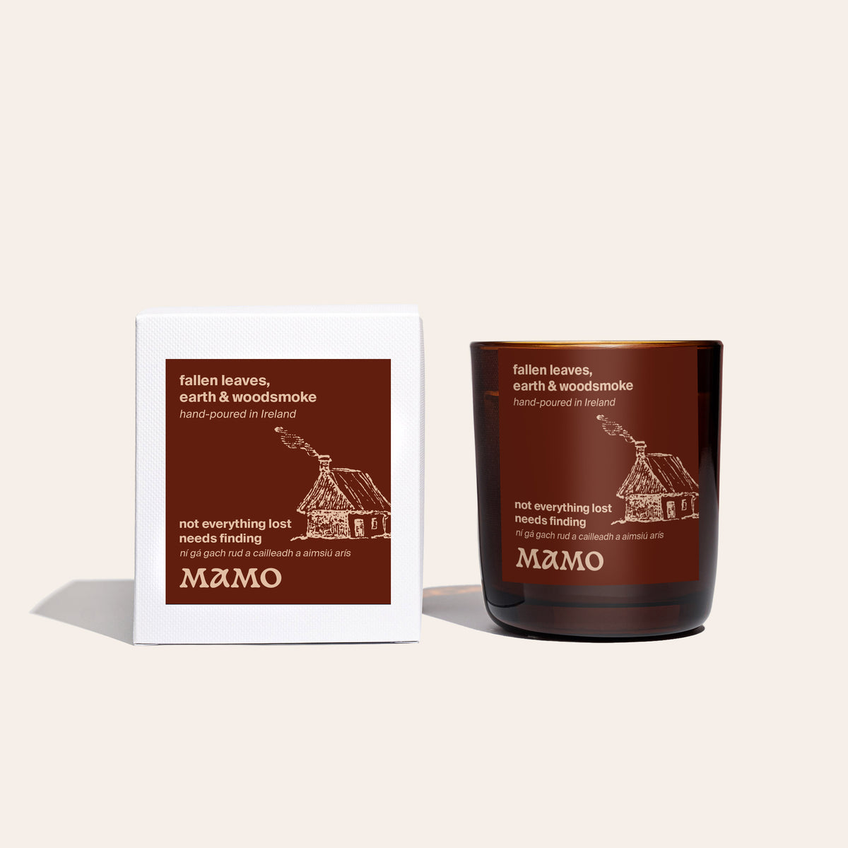 Fallen Leaves, Earth & Woodsmoke Soy Candle | Not Everything Lost Needs Finding