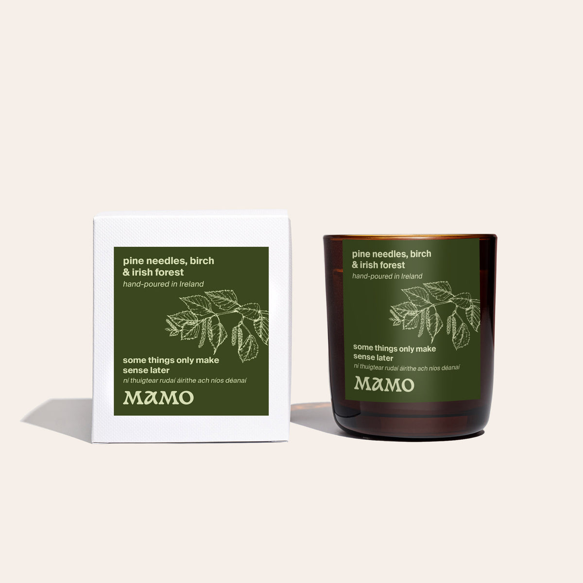 Pine Needles, Birch & Irish Forest Soy Candle | Some Things Only Make Sense Later