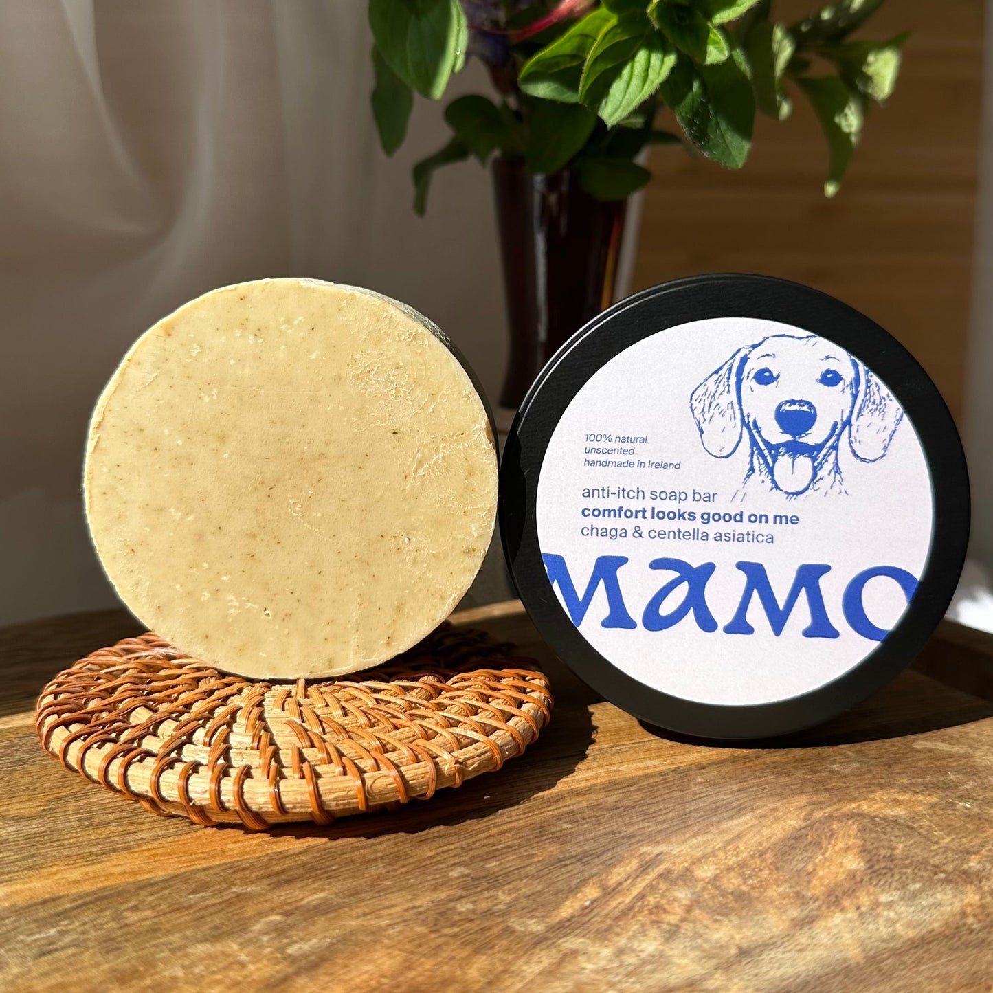 Anti - Itch Dog Soap Bar - Chaga & Centella Asiatica (Unscented) - DSA001 - MDSA001 - MAMO