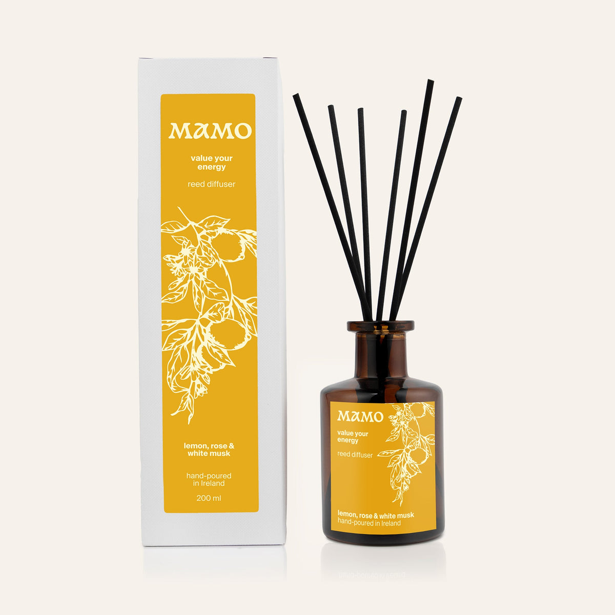 Diffuser RD05 Lemon, Rose & White Musk - MAMO
