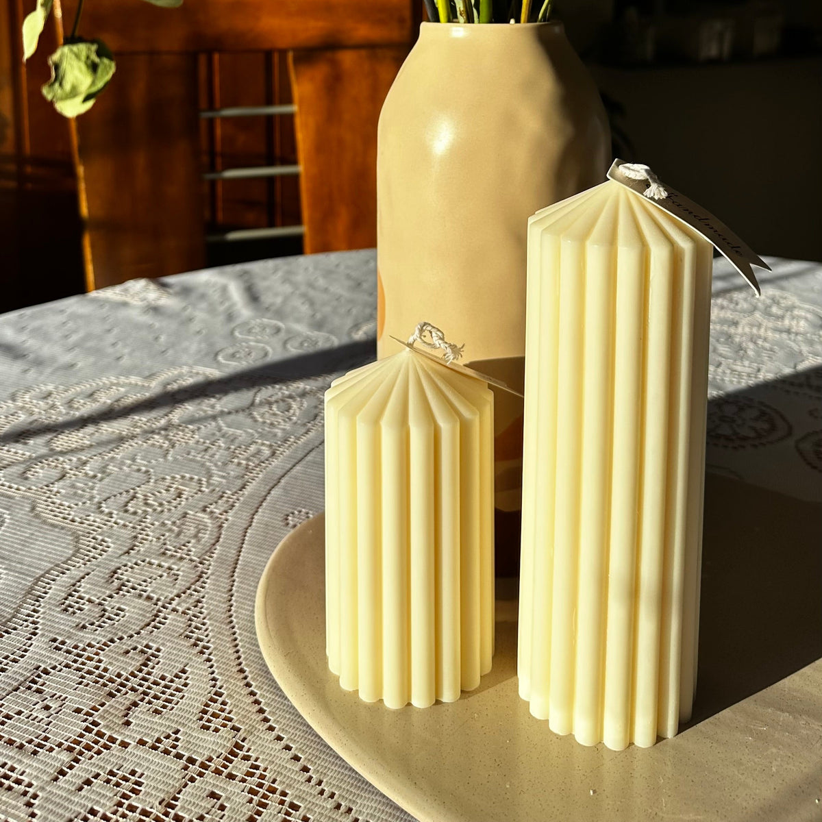 I am the calm I seek – Large Pillar Candle - P003PC - MAMO