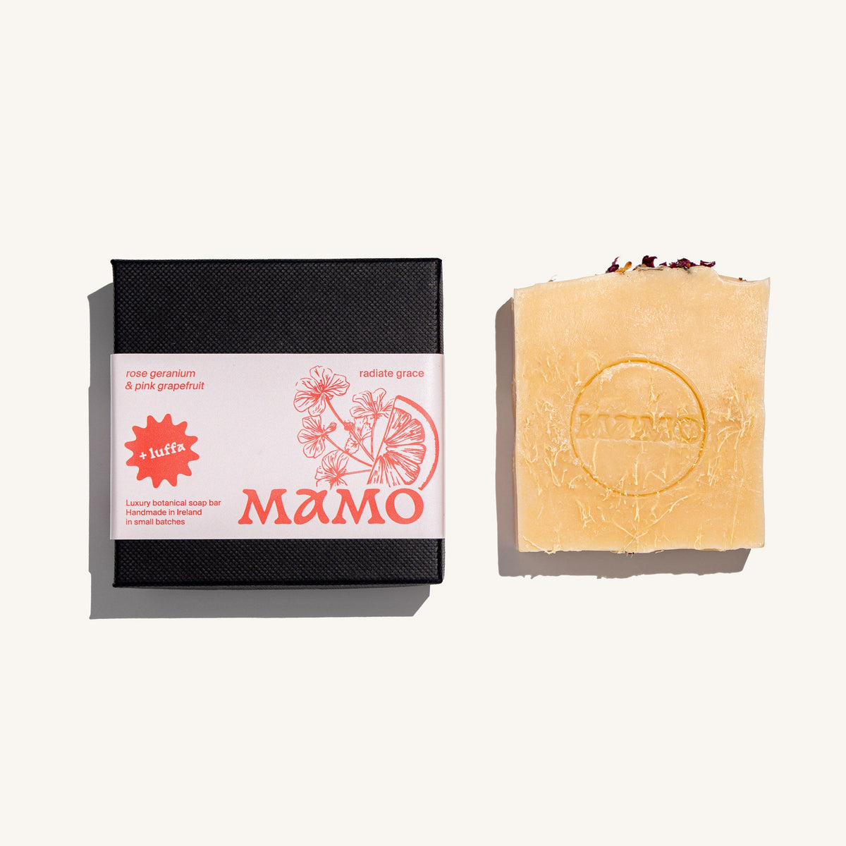 Luffa Radiate Grace - Rose Geranium & Pink Grapefruit – Body Soap - A004LB - MAMO