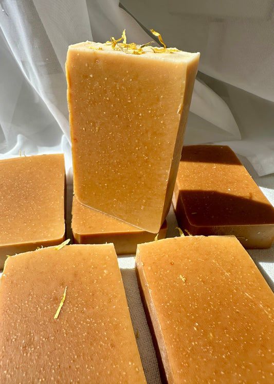 Luxury chamomile and honey soap for reactive skin