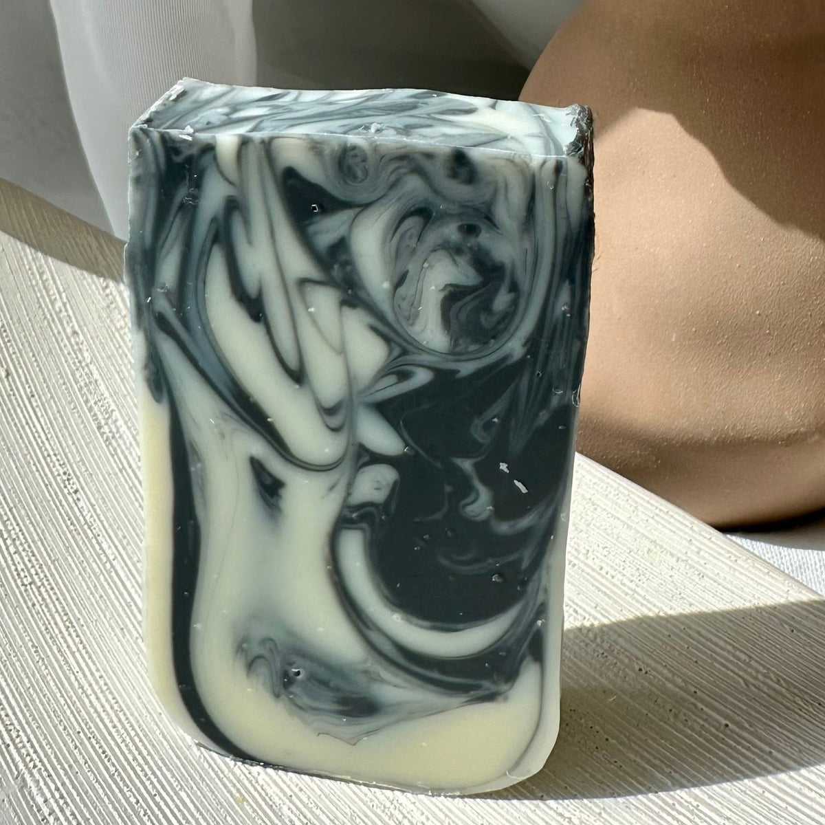 Marble Charcoal & Tea Tree Lemon Body Soap Bar "Value Peace" - L09SBM - MAMO