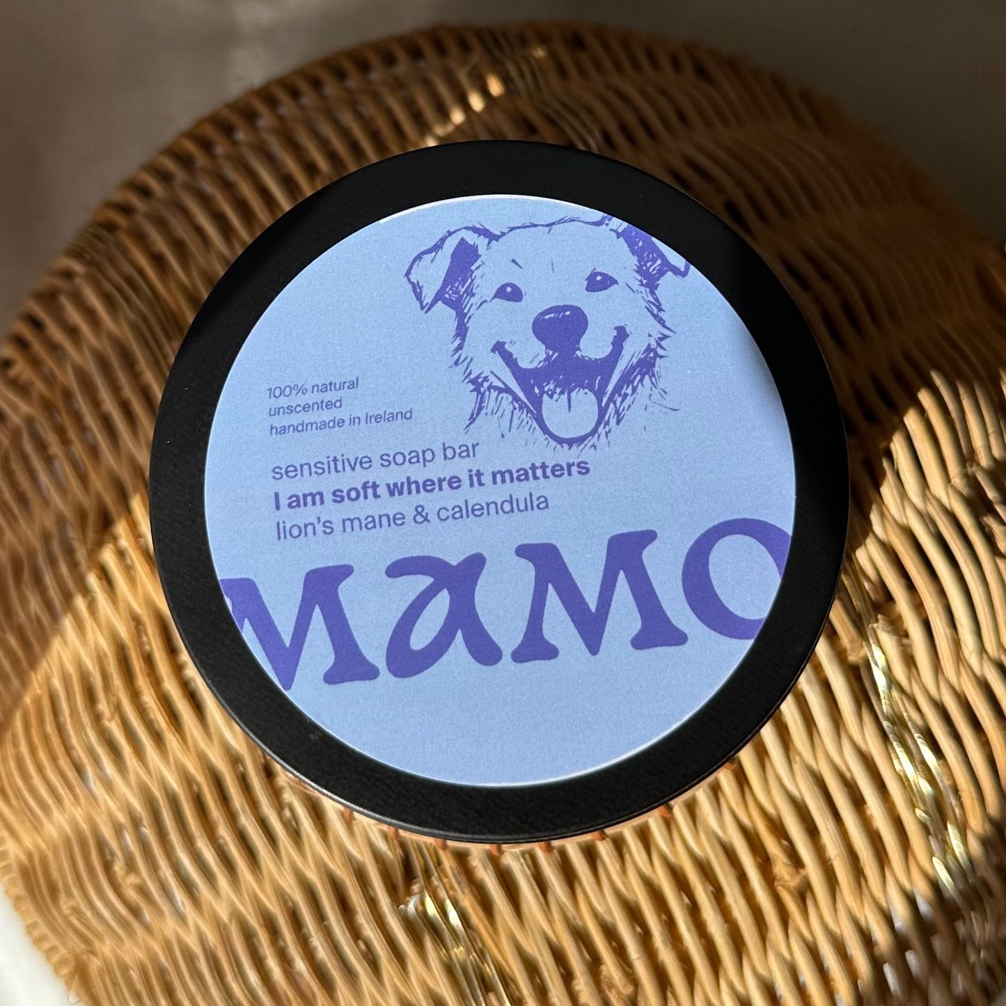 Sensitive Dog Soap Bar – Lion’s Mane & Calendula (Unscented) - DSS001 - MDSS001 - MAMO