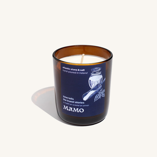 Time Tells the Truest Stories | Atlantic Stone, Cyclamen & Salty Air Candle - MAMO