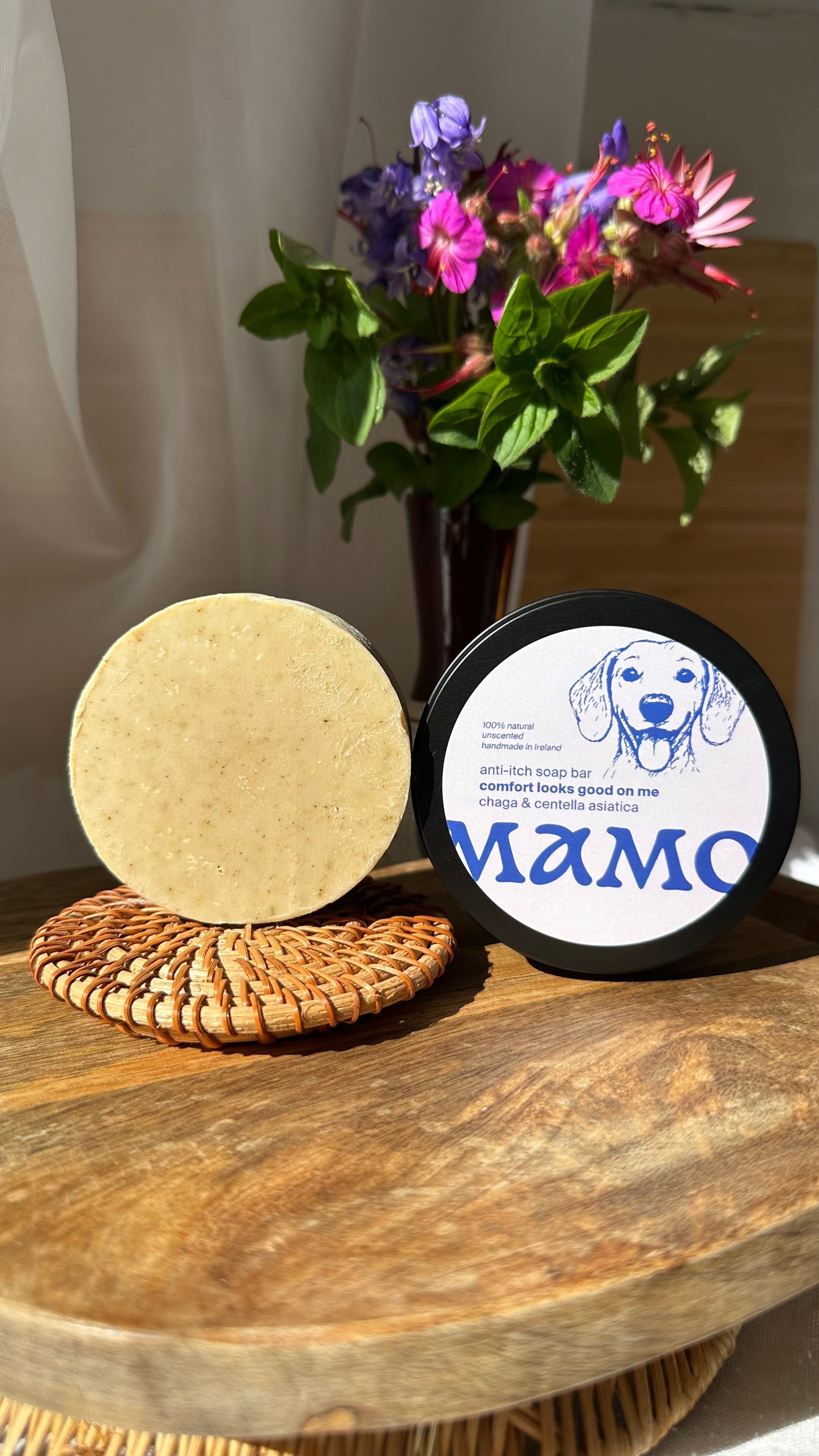 Anti - Itch Dog Soap Bar - Chaga & Centella Asiatica (Unscented) - DSA001 - MDSA001 - MAMO