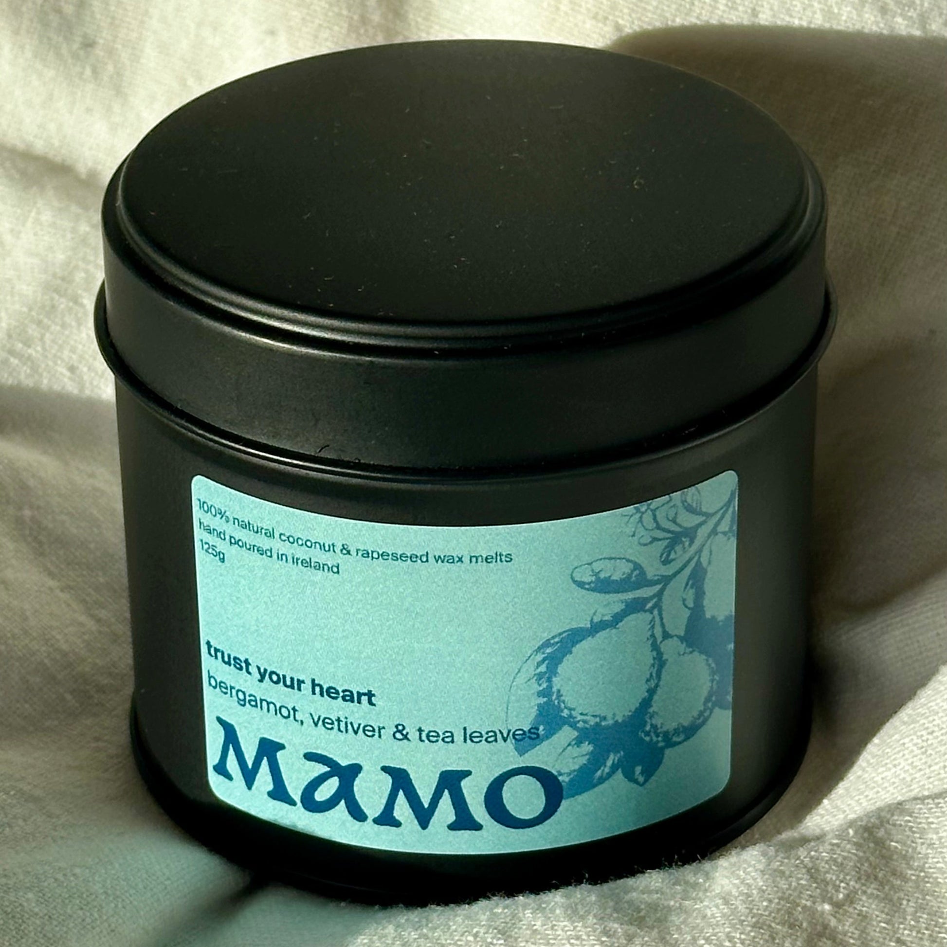 Bergamot, Vetiver & Tea Leaf Wax Melts – “Trust Your Heart” | 60hr Burn | Coconut & Rapeseed Wax | MAMO - MAMO
