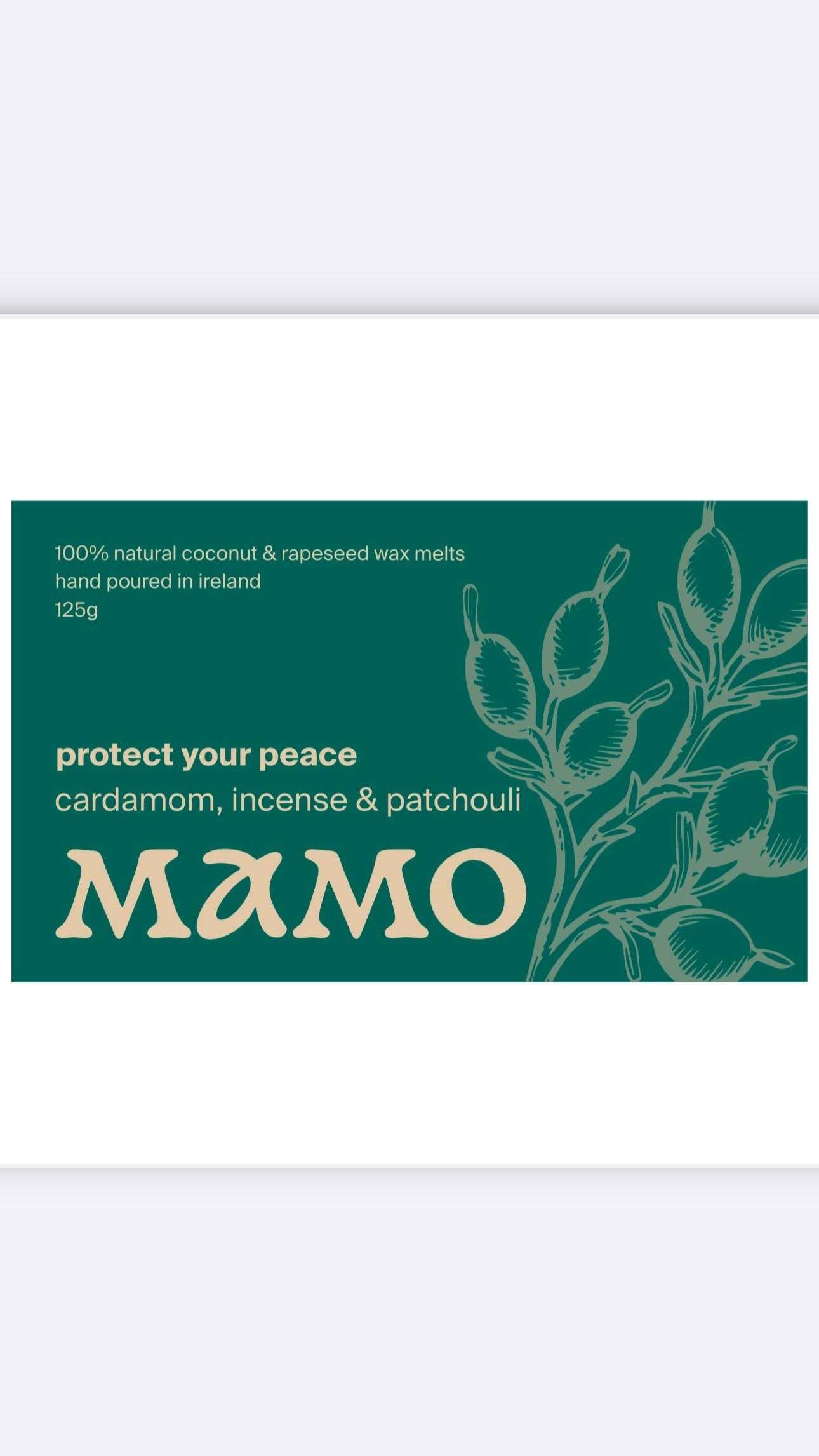 Cardamom, Incense & Patchouli Wax Melts – “Protect Your Peace” | 60hr Burn - MAMO