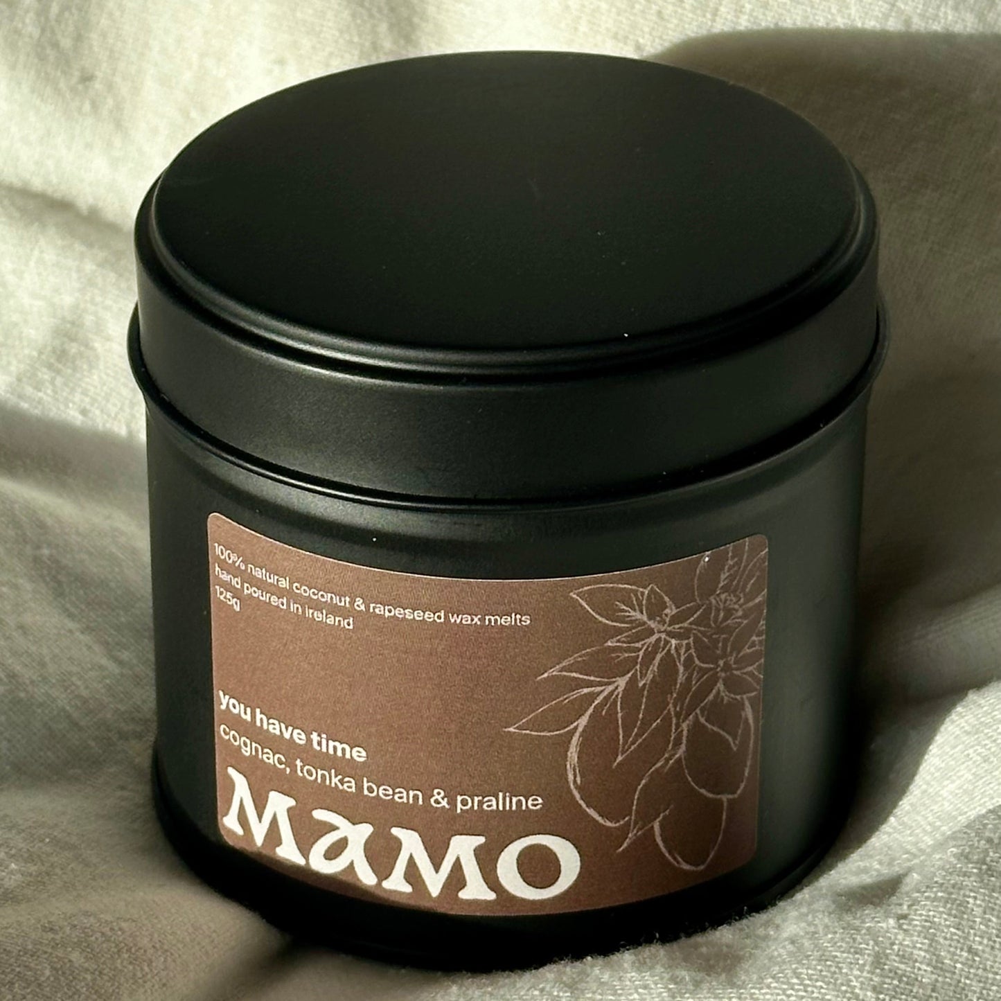 Cognac, Tonka Bean & Praline Wax Melts – “You Have Time” | 60hr Burn | Coconut & Rapeseed Wax | MAMO - MAMO