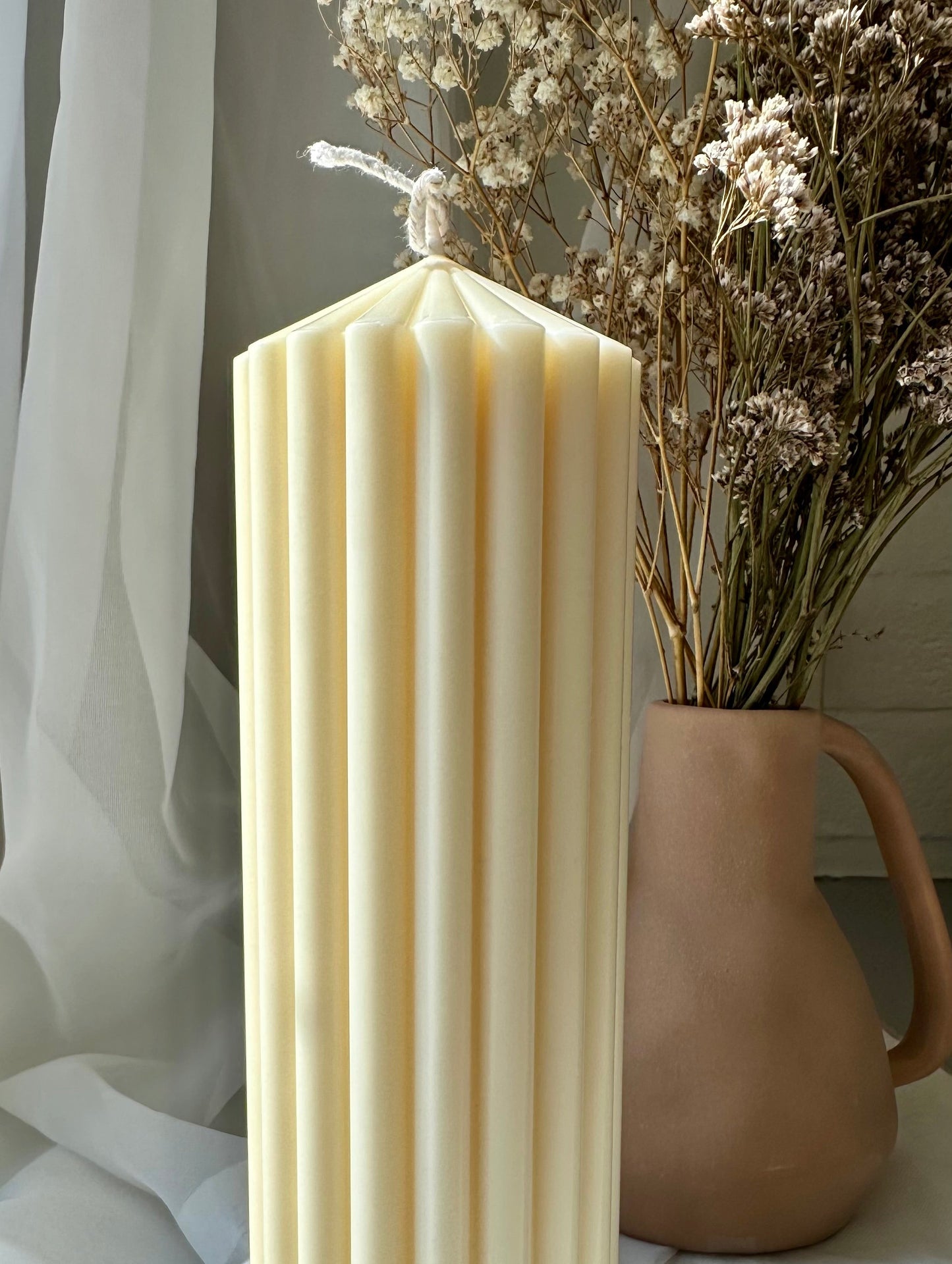 I am the calm I seek – Large Pillar Candle - P003PC - MAMO