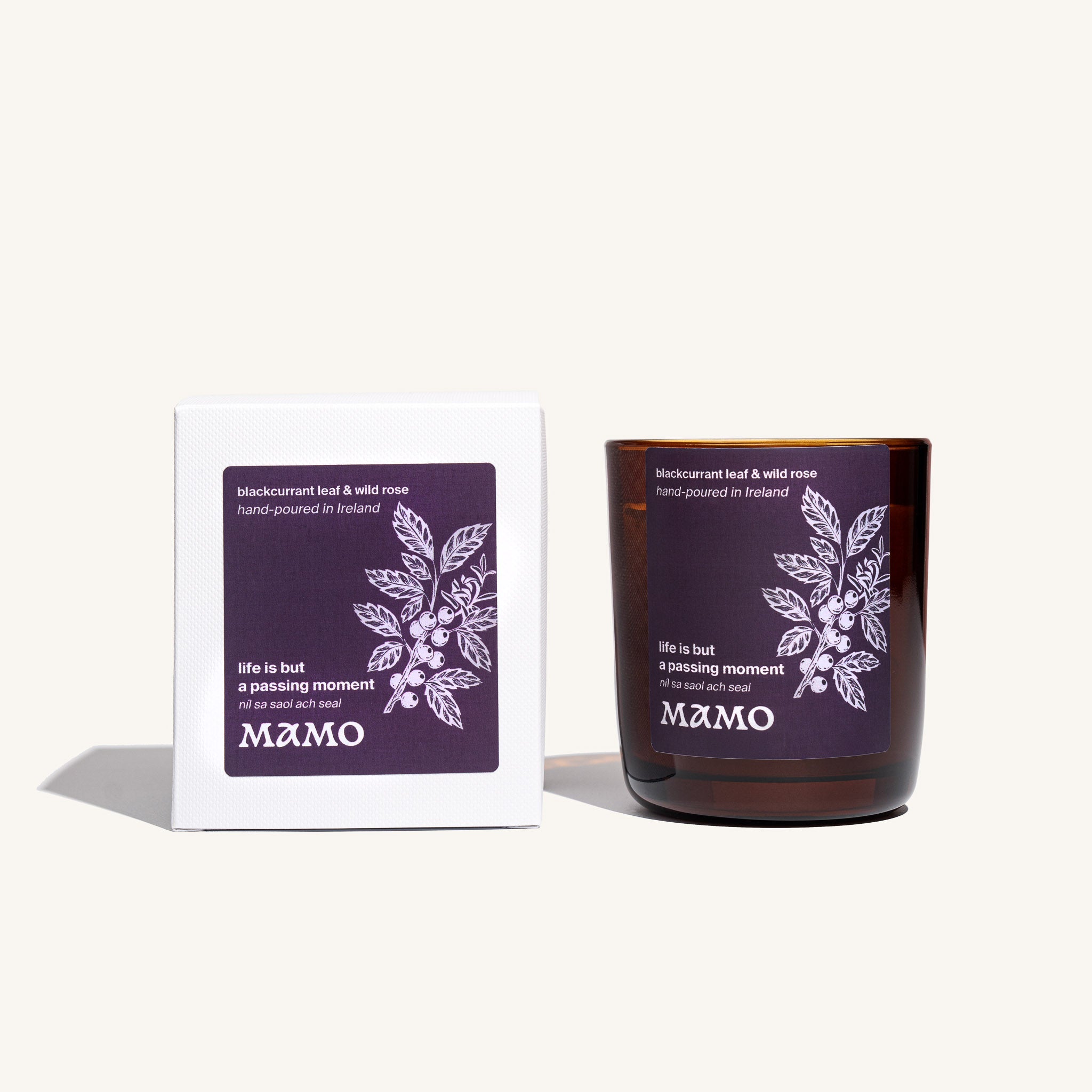 Life Is But a Passing Moment | Blackcurrant Leaf & Wild Rose Candle - MAMO