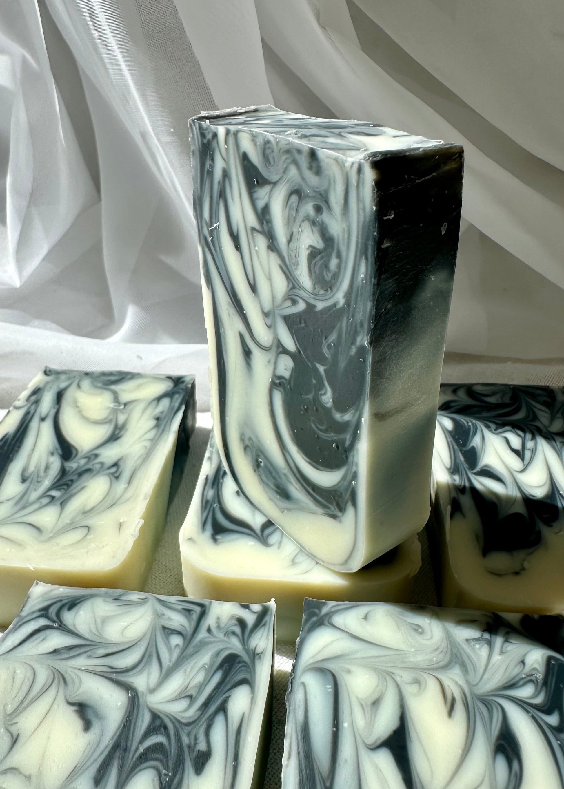 Crisp tea tree and lemon aromatherapy soap bar handmade in Ireland