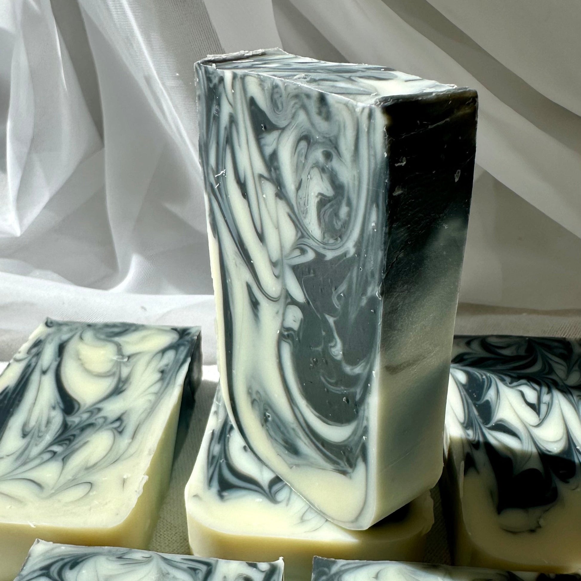 Marble Charcoal & Tea Tree Lemon Body Soap Bar "Value Peace" - L09SBM - MAMO