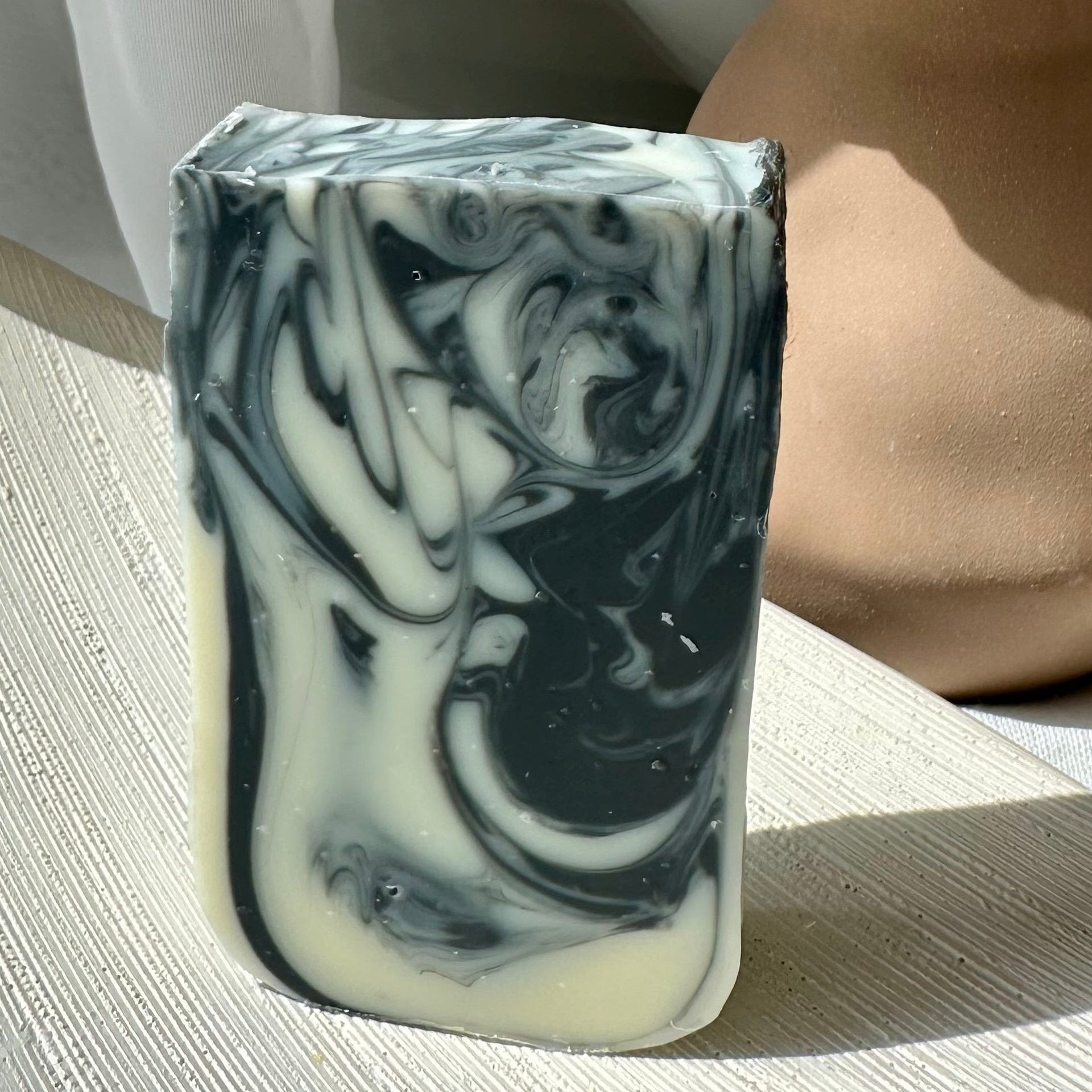 Marble Charcoal & Tea Tree Lemon Body Soap Bar "Value Peace" - L09SBM - MAMO