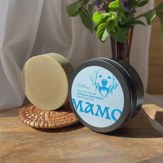 Fresh Coat Dog Soap Bar by MAMO – solid bar with natural texture