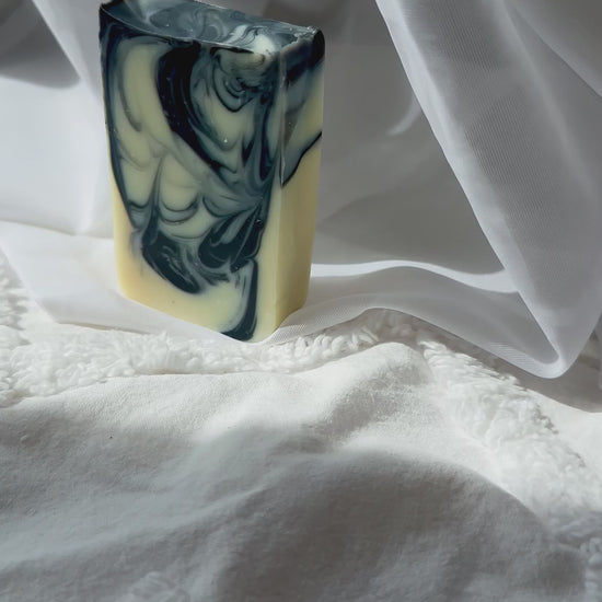 Marble Charcoal & Tea Tree Lemon natural body soap bar video