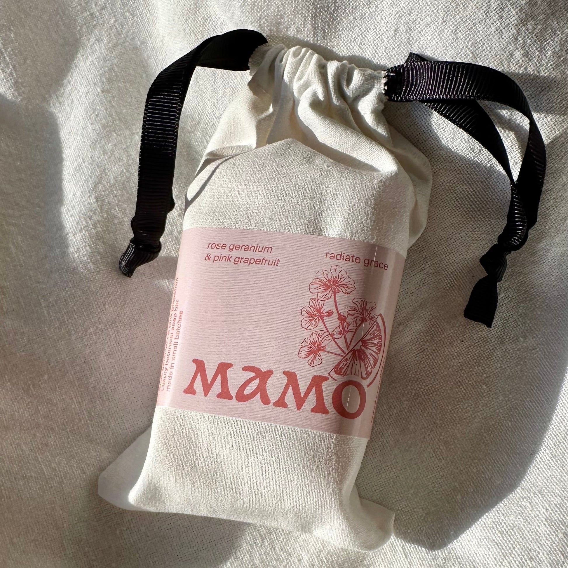 Rose Geranium & Pink Grapefruit Body Soap Bar "Radiate Grace" - L04SBR - MAMO