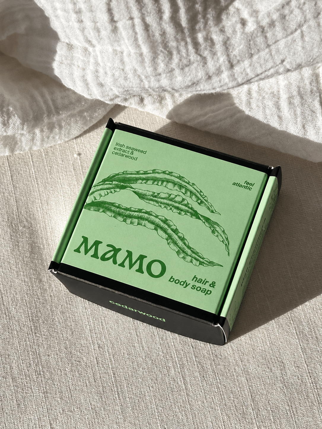 Seaweed & Cedarwood Hair & Body Soap Bar | Feel Atlantic - MAMO