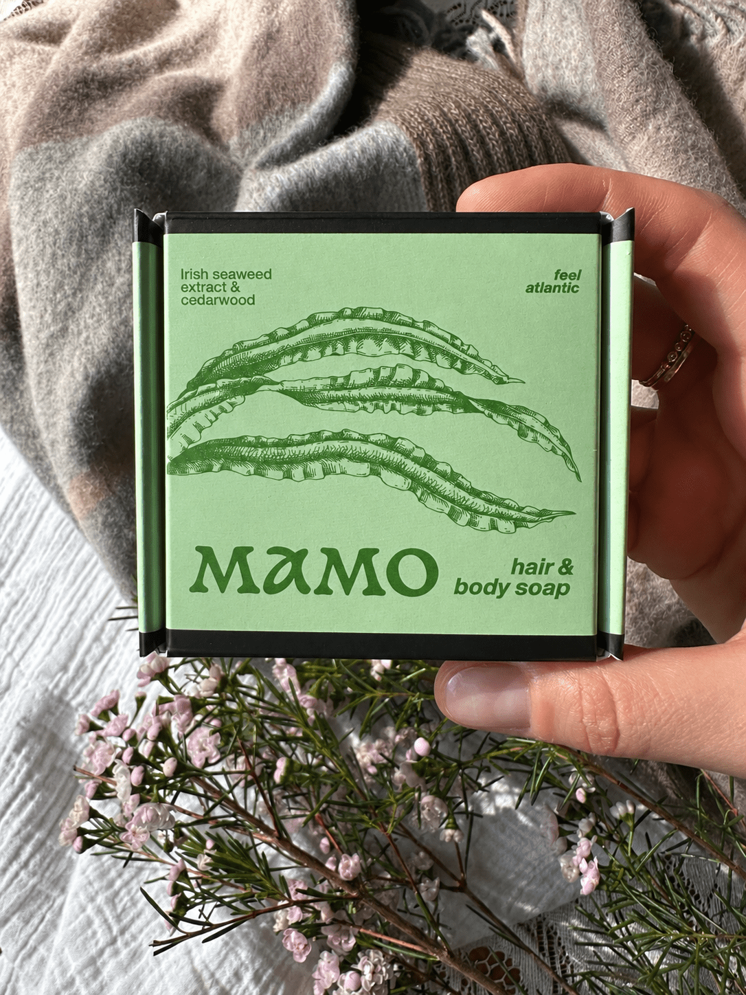 Seaweed & Cedarwood Hair & Body Soap Bar | Feel Atlantic - MAMO