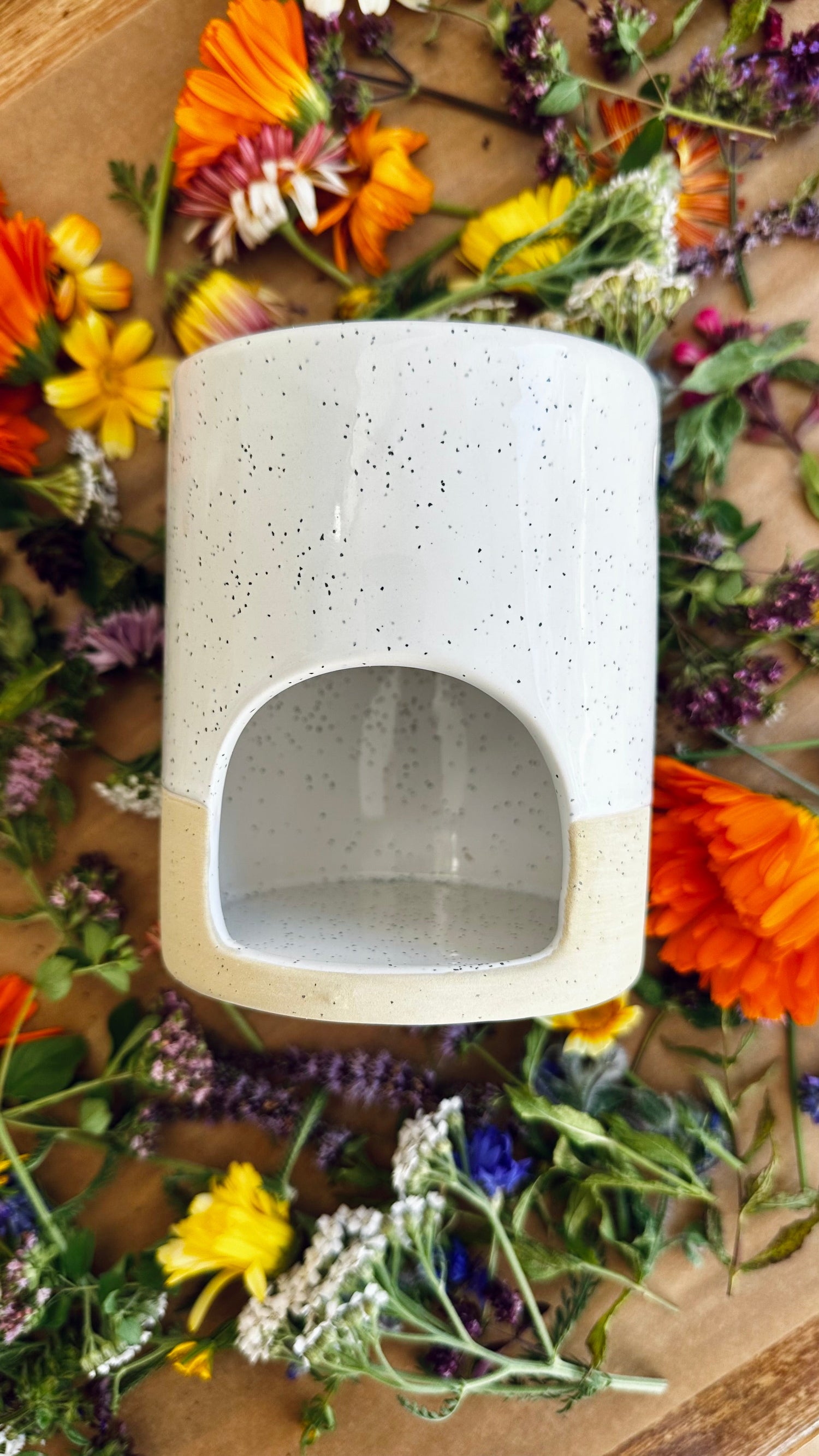 Speckled Stoneware Wax Burner - MAMO