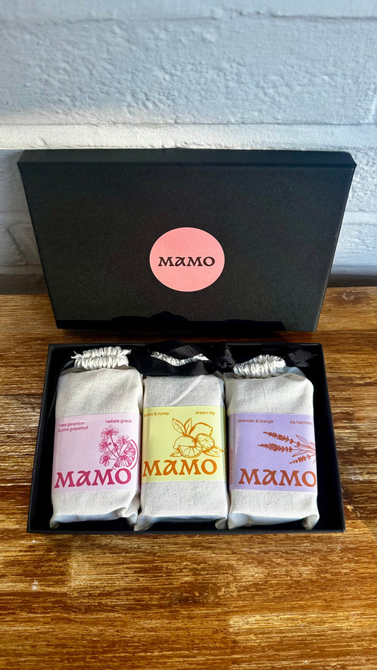 The Luxe Trio: Large Artisan Soap Gift Set - MAMO