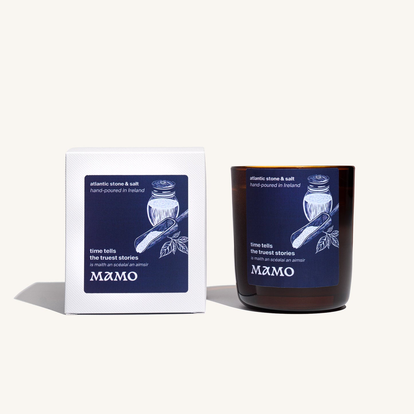Time Tells the Truest Stories | Atlantic Stone, Cyclamen & Salty Air Candle - MAMO