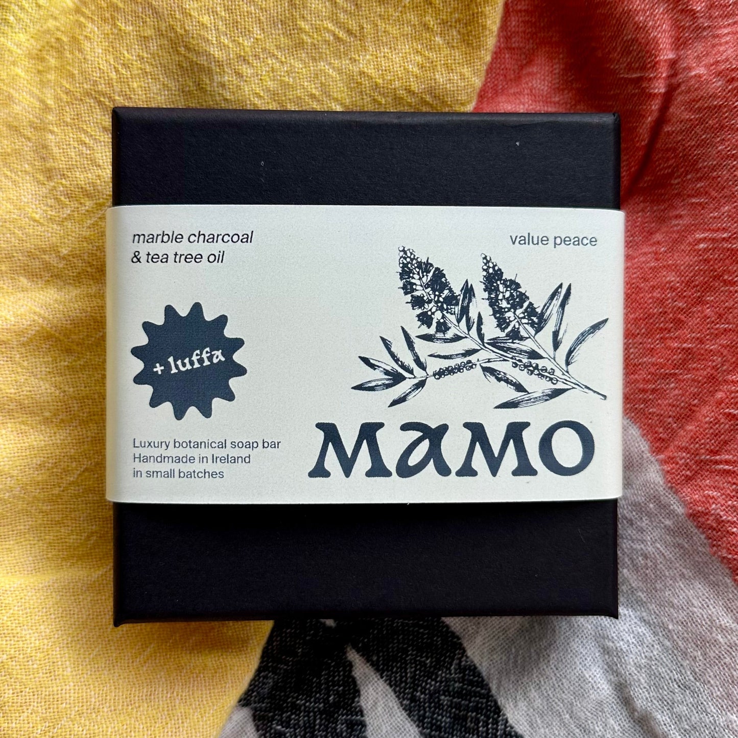 Value Peace - Marble Charcoal & Tea Tree Lemon – Luffa Body Soap - A009LB - MAMO