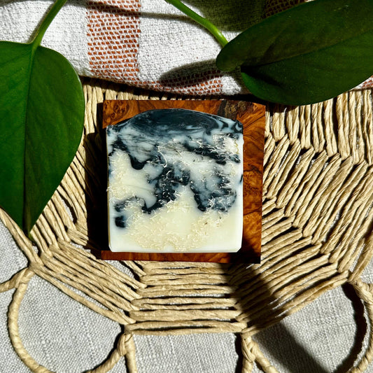 Value Peace - Marble Charcoal & Tea Tree Lemon – Luffa Body Soap - A009LB - MAMO